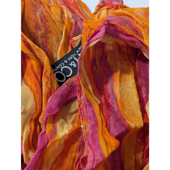 Three Crinkly Frilly Scarves One New With Tags - Picture 4 of 7